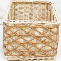 Panier de rangement en rotin personnalisé, tissé à la main, en cordes écologiques modernes, pour chambre et salon