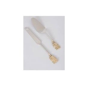 Ensemble de couteaux à gâteau en laiton de table et de serveur, boîte à cadeaux, emballage de serveur de gâteau en laiton de qualité supérieure, couteau à gâteau en laiton de qualité supérieure - Product Image 5