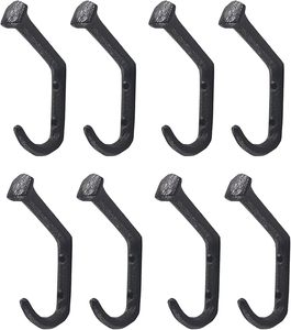Wall Mount Coat Hanger <b>Hooks</b> Rustic Farmhouse Cast Iron <b>Towel</b> Hanger for Coat Scarf Bag <b>Towel</b> Key Cap Hat - Product Image 4