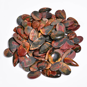 Venta al por mayor Lote de formas mixtas, fabricación de joyas de piedras preciosas finas, cabujón de jaspe de Cherry Creek Natural, piedras preciosas de cuarzo sueltas, forma orgánica - Product Image 2