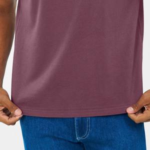 100% camisetas de algodón orgánico para hombre, camiseta personalizada de manga corta, camiseta de bolsillo de verano para camisetas de hombre - Product Image 5