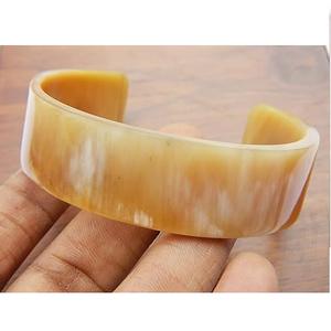 ชุดกำไลข้อมือบัฟฟาโลฮอร์นขัดเงาและอาเกตสไตล์สัตว์ชุดกำไลข้อมือเครื่องประดับจากธรรมชาติราคาถูก - Product Image 4