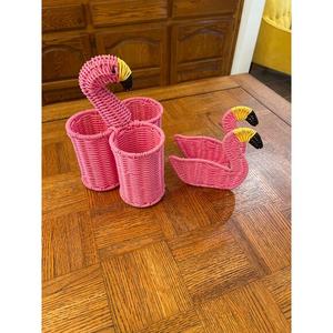 Servilletero de Flamenco de ratán de plástico hecho a mano impermeable de alta calidad opciones personalizables caja de pañuelos decoración del hogar Vietnam - Product Image 5