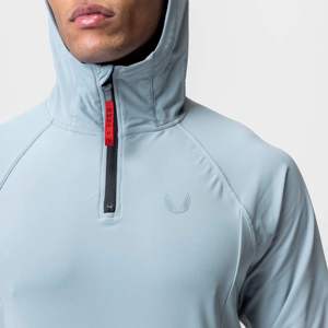 Wholesale Mens Athletic Hoodie Breathable Long Sleeve Half Zip Pullover Hoodie for Fitness <b>Yoga</b> Jogging and Casual Streetwear - Product Image 5