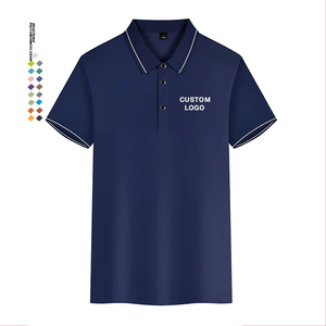 เสื้อโปโลผู้ชายแขนสั้นออกแบบเองแบรนด์โรงงานคุณภาพสูงฤดูร้อน - Product Image 4