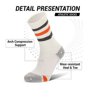 Chaussettes de baseball tendance de haute qualité, logo personnalisé, tricotées en spandex/polyester, respirantes, antidérapantes, séchage rapide, couleurs personnalisées - Product Image 4