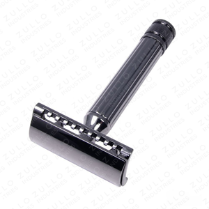 Professional Stainless Steel Twin Blade Safety Razor Heavy Duty Reusable Shaving Tool for <b>Men</b> and Body with Precision Grip - Product Image 3
