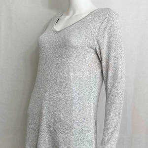 Camiseta Corta de Manga Larga con Estampado de Logotipo para Mujer, Informal, para Hacer Ejercicio, Cuello Redondo - Product Image 6