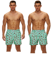 Shorts de Baño para Hombre, Estilo Urbano, 100% Poliéster, Secado Rápido, Transpirables, Colores Personalizados, Marca Personalizada, Cintura Media