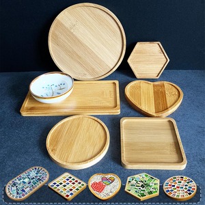 Posavasos de bambú de forma personalizada Juego de 6 productos ecológicos Hecho en Vietnam Decoración de mesa al por mayor - Product Image 6