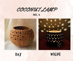 COCO-ECO แบรนด์ขายส่งหัตถกรรมธรรมชาติมะพร้าวเชลล์โคมไฟสำหรับตกแต่งบ้าน/พรรคจากเวียดนามที่มีรูปแบบที่กำหนดเอง - Product Image 2