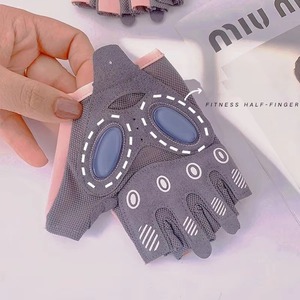 Guantes antideslizantes de medio Dedo de neopreno para gimnasio, agarre de panal, entrenamiento de fuerza transpirable, Fitness, ciclismo, equipo de levantamiento de pesas - Product Image 6