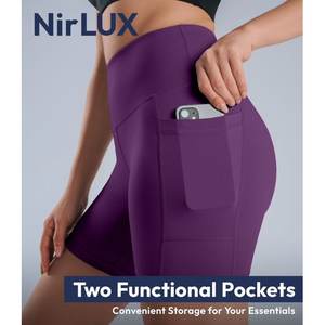 กางเกงขาสั้นเบอร์มิวดาสำหรับฤดูร้อน ผู้หญิง สไตล์ลำลอง เอวกลาง วัยรุ่น สาวๆ ระบายอากาศ แห้งเร็ว เอวยางยืด สปอร์ต ผ้าฝ้าย 100% สำหรับวิ่งและชายหาด - Product Image 2