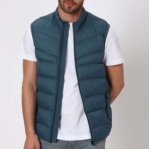 Chaleco Casual de Lona para Hombre, de Alta Calidad, con Cuello Alto, Logotipo Frontal Personalizado, Transpirable, Diseño Nuevo, Venta Caliente, Precio al por Mayor - Product Image 1