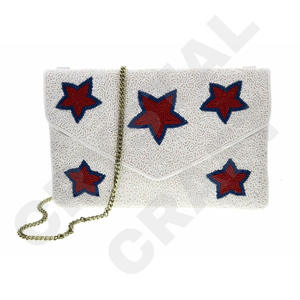 Rezzy Brown Custom Beaded Party Clutch Bolso de noche Diseñador Señoras Bolsos de hombro Monederos y bolsos de lujo Fiestas - Product Image 3