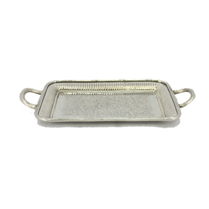 Plateau en métal fabriqué en gros Design de luxe Couleur or Plateau de service à thé utilisé pour la cuisine et la table en vrac - Product Image 2