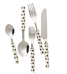 Cubiertos pulidos dorados de mesa, diseño personalizado, mango decorativo de Metal de acero, cubiertos con espejo, decorativos para Hotel y restaurante - Product Image 4