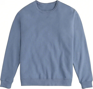Sudadera Térmica de Alta Calidad para Hombre, 100% Algodón, Manga Larga, Cuello Redondo, Ropa de Invierno, Secado Rápido, Aplique Bordado Digital - Product Image 4