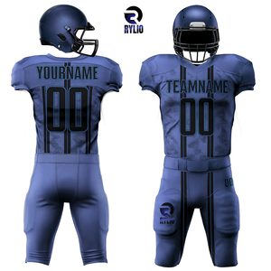 Personalizado de fútbol americano uniforme conjunto Jerseys Pantalones Tackle sarga profesional calidad equipo ropa deportiva OEM ODM al por mayor - Product Image 1