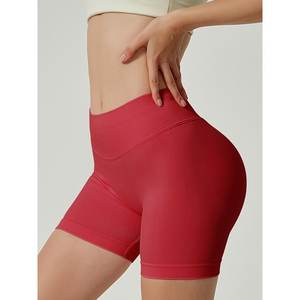 Pantalones cortos de secado rápido de cintura alta para mujer con tecnología de estiramiento de 4 vías para actividades diarias y deportivas - Product Image 4