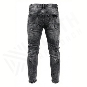 Pantalones Vaqueros de Mezclilla para Hombre 2025, Pantalones Ajustados, Vaqueros Ajustados para Hombre, Venta al por Mayor de Fábrica, Transpirables, Rectos, Servicio OEM - Product Image 2