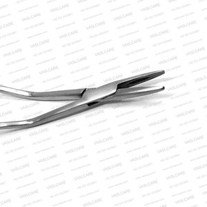 Pince hémostatique incurvée en acier inoxydable de qualité médicale Bozemann 200mm pince à artère chirurgicale mâchoire dentelée porte-aiguille manuel - Product Image 5