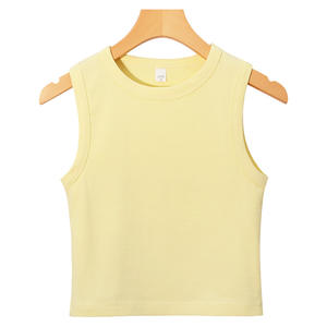 Venta al por mayor de camisetas sin mangas de algodón de punto de verano de talla grande informal OEM/ODM fábrica disponible - Product Image 3