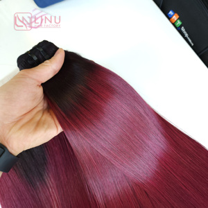 Extensiones de cabello vietnamita crudo de trama a máquina, personaliza todos los estilos y colores, pelucas delanteras de encaje para mujeres negras - Product Image 6