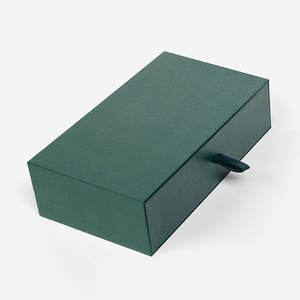 Caja de corbata de papel de cartón rígido al por mayor caja de regalo de lujo con cuerda de cinta caja de corbata deslizante de cajón de manga de regalo - Product Image 1