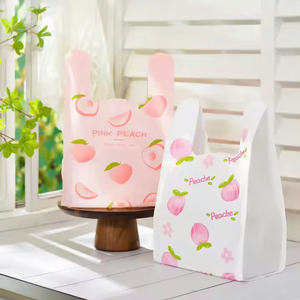 ถุงเสื้อยืด HDP/LDPE กระเป๋าซูเปอร์มาร์เก็ตขนาดถุงช้อปปิ้งและการพิมพ์ตามต้องการ - Product Image 6