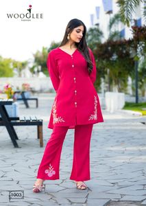 New Collection Traditional Indian Wedding Coord Set Embroidered Pure Russian Viscose Silk Lining Maruti Fashion Women's - Product Image 5