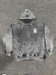 Sweat à capuche zippé en molleton de coton Gym Wear/Sweat à capuche zippé Fitness slimfit personnalisé - Product Image 1