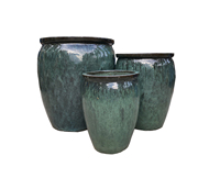 Pots de fleurs en céramique émaillée Atlantis vietnamiens les plus vendus / pot en argile fait à la main pour la maison et le jardin