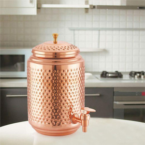 เหยือกน้ำทองแดงแท้คุณภาพสูง ตีขึ้นรูปด้วยมือ พับเก็บได้ เหมาะสำหรับตกแต่งบ้านหรือสำนักงาน - Product Image 4