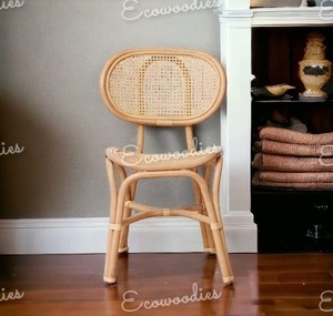 Chaises en rotin de bambou naturel de qualité supérieure antiques et modernes fabriquées à la main pour la cuisine, la villa, le jardin et le patio pour l'extérieur. - Product Image 3