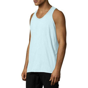 Débardeur en coton pour hommes respirant tricoté col en O Style de rue haute vêtements de gymnastique et de fitness grande taille débardeur de musculation - Product Image 5