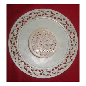 Prix le plus bas du produit super fabuleux d'une boîte et d'une assiette en stéatite naturelle sculptées à la main avec un but de cadeau de mariage - Product Image 1