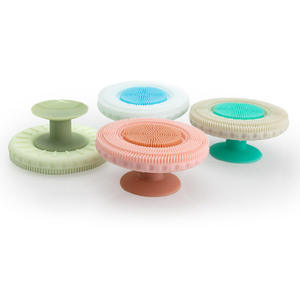 ISSILI Cross-border Removable Silicone <b>Round</b> Face Washing <b>Brush</b> with Manual Exfoliating Blackhead Suction Cup - Product Image 5
