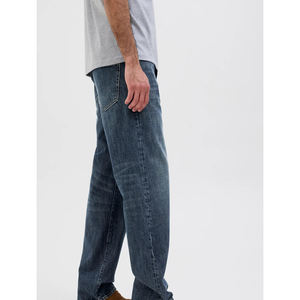 Pantalones Vaqueros de Mezclilla Lavados Personalizados de Alta Calidad, Pantalones Casuales Holgados de Estilo Clásico para Hombre, Pantalones Hip Hop Vintage, Ropa Urbana al por Mayor - Product Image 3