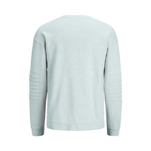 Sweat à capuche unisexe en coton éponge français de haute qualité pull d'hiver sweat brodé épaule tombante col rond hommes unisexe - Product Image 2