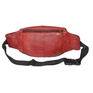 2024 dernier style en stock sac de taille en cuir couleur unie prix pas cher sac de taille en cuir - Product Image 4