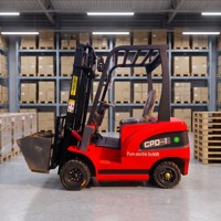 WOMI CPD10 Kleiner Elektro-Gabelstapler 1000kg Tragfähigkeit Batterie-Gabelstapler mit Hydraulischer Seitenverschiebung für Logistik-Handling