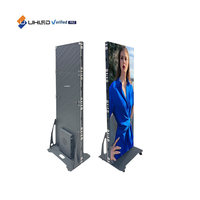 Affichage led polychrome Publicité mobile Affichage d'affiche LED P1.86 Écran d'affiche LED HD d'intérieur Affichage d'affiche LED pliable