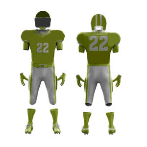 Maillot de football américain à manches courtes élégant pour hommes, tissu en polyester confortable avec impression par transfert de chaleur - Product Image 1