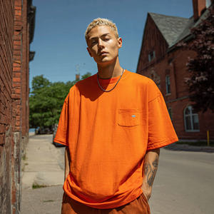 Camiseta de Verano Extra Grande para Hombre, Ligera, de Manga Corta, Cuello Redondo, Hombros Caídos, 100% Algodón Tejido - Product Image 1