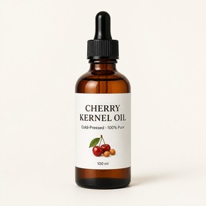 Huile de noyau de cerise 100ml pressée à froid |   Huile Végétale Pure à 100% pour Cheveux et Peau |   Vente en gros |   Stock US OEM - Product Image 1