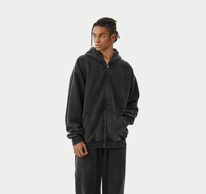 ชุดวอร์มแบบมีฮู้ดสำหรับซักแบบมีซิปนวัตกรรมใหม่ฤดูใบไม้ผลิขนาดใหญ่โอเวอร์ไซส์ - Product Image 5