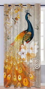 100% Customizable Digital AI Jacquard Woven Fabric <b>Curtains</b> Printed Plain Style Best Wholesale Rate 100% Polyester for Offices - Product Image 4