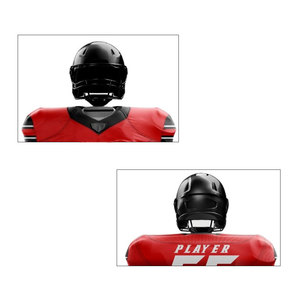 Tenues d'équipe de football américain sur mesure OEM 2025 de haute qualité, imprimées, respirantes, à séchage rapide, grandes tailles, ensembles courts d'été 100 % - Product Image 6