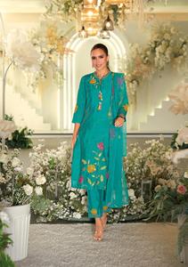 Haute qualité Designer Viscose Kurta ensemble coton lourd Organza imprimé Dupatta qualité d'exportation vêtements indiens pakistanais Salwar - Product Image 4